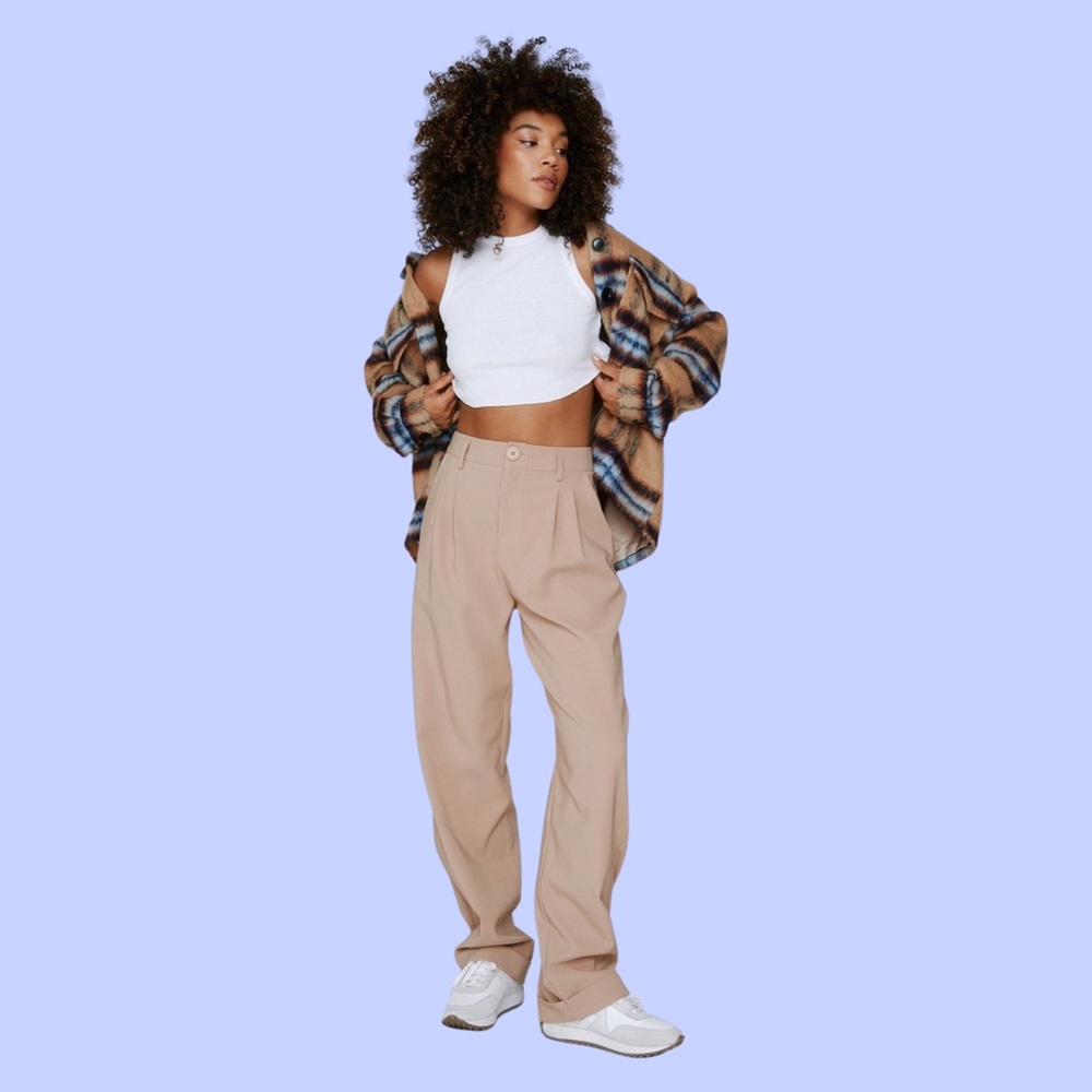 Straight Leg Casual Suit Pant Trousers